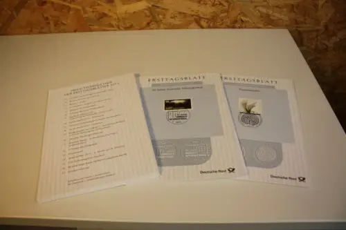 Bund ETB Ersttagsblätter Jahrgang 2011 komplett (33922)