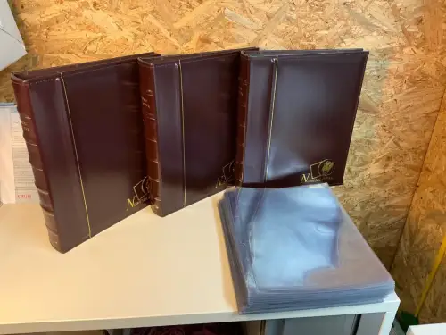 3 Stück Post Numisblatt Alben mit 100 Hüllen (33961)