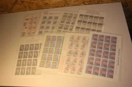 Liechtenstein Jahrgang 1992 Kleinbogen gestempelt komplett (33547H)