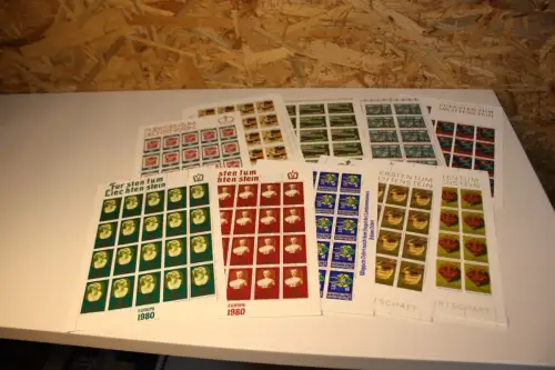Liechtenstein Jahrgang 1980 Kleinbogen postfrisch komplett (33550H)