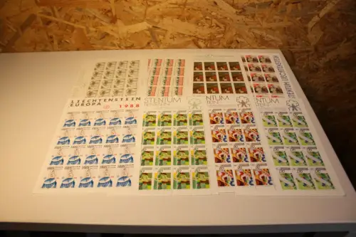 Liechtenstein Jahrgang 1988 Kleinbogen postfrisch komplett (33558H)