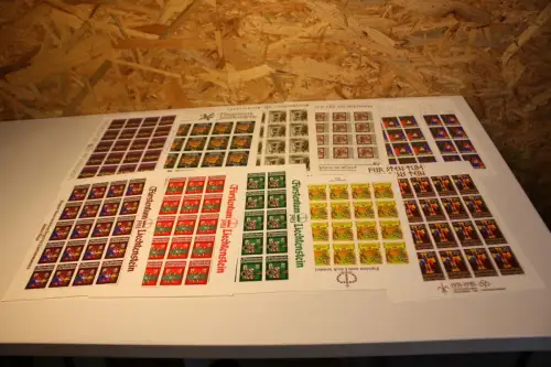 Liechtenstein Jahrgang 1981 Kleinbogen postfrisch komplett (33551H)