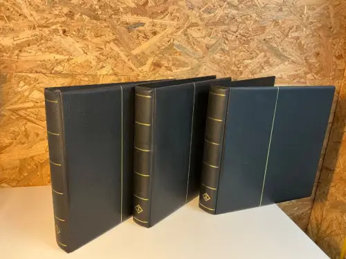 3 Leuchtturm Ringbinder in schwarz mit 13 Ring (34022)