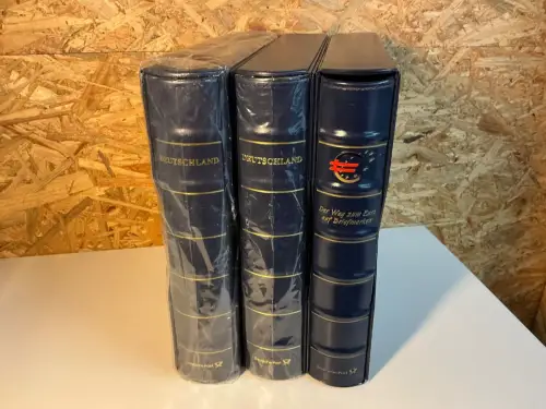 3 Dt. Post / Leuchtturm Ringbinder mit Schuber blau Deutschland Plus 13 Ring (34023)