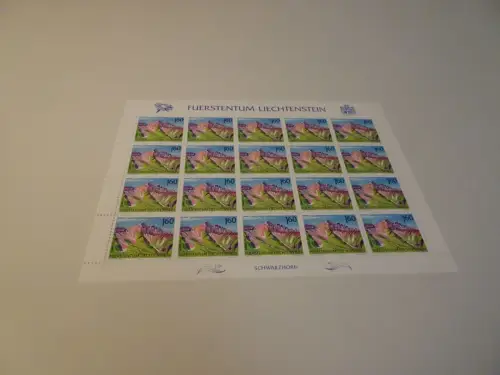 Liechtenstein Michel 1038 Kleinbogen postfrisch Berge (23517H)