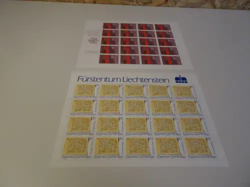 Liechtenstein Michel 928-929 Kleinbogen postfrisch (23482H)