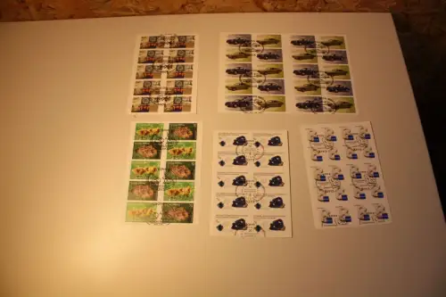 Bund Folienblatt 51-55 gestempelt komplett (32887)