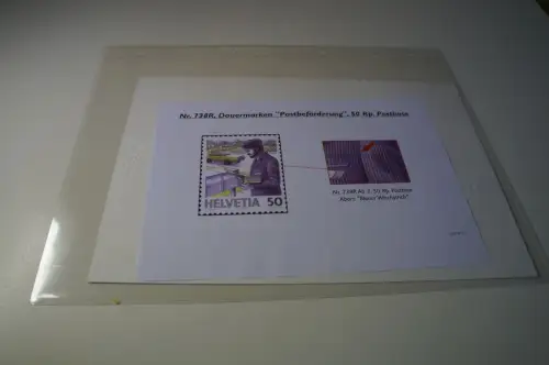 Schweiz Michel 1343 SbK 738R Ab2 Blauer Wischstrich (28573H)