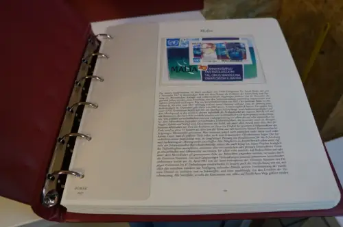 Europa / Übersee Blocksammlung in 7 Borek Bindern (30162)