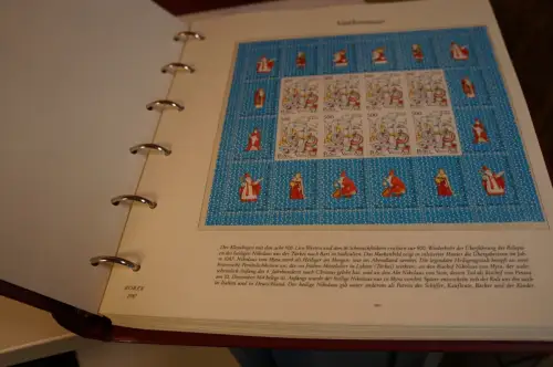 Europa / Übersee Blocksammlung in 7 Borek Bindern (30162)