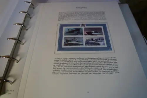 Europa / Übersee Blocksammlung in 7 Borek Bindern (30162)