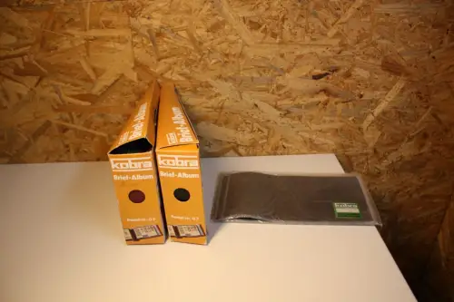 2 Kobra Briefealben blau lang (33647)