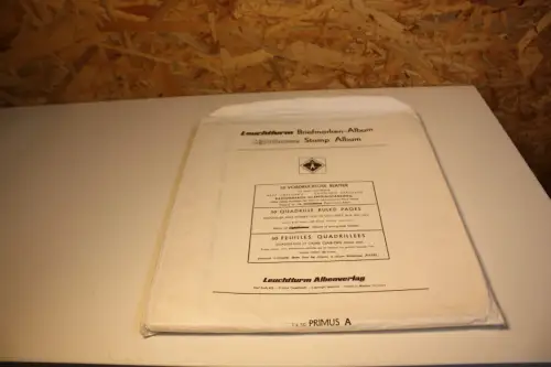 Leuchtturm Packung Blankoblätter Netz hellgrau + Randlinie (33651)