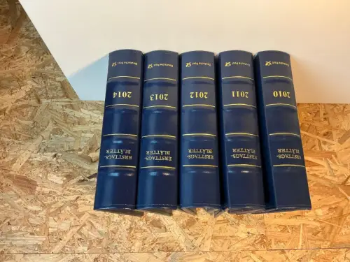 Dt. Post 5 ETB Alben mit Jahreszahlen am Rücken (34045)