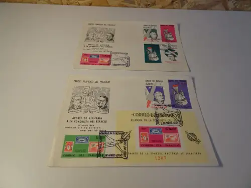 Paraguay Michel 1567-1574 + Block 84 FDC Weltraum (25706)