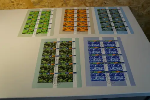 Bund Michel 2423-2427 10er Bögen gestempelt Wunderbare Welt (28681)