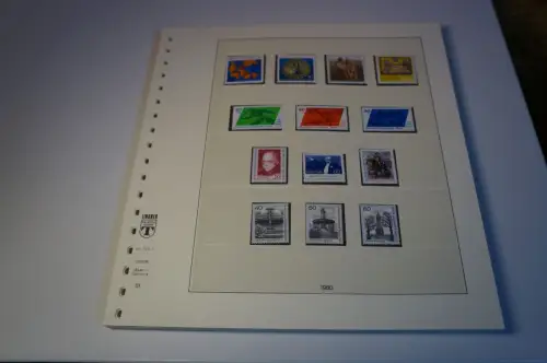 Berlin 1980-1990 postfrisch inkl. Lindner Blätter (34166)