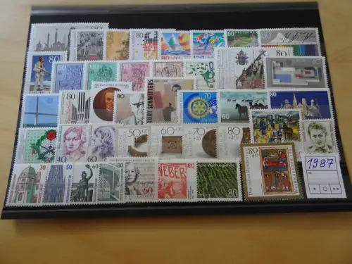 Bund Jahrgang 1987 postfrisch komplett (8048)
