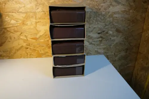 5 Kobra Briefe Alben in dunkelbraun (34218)