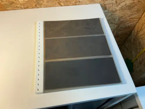 25 Lindner Klarsichthüllen 3er mit weißem Rand (34243)