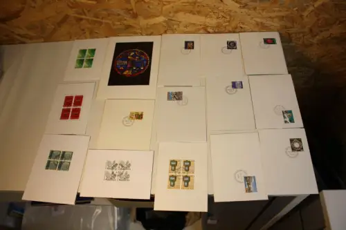 Schweiz 15 Glückwunschkarten aus 1968-1984 (33170)