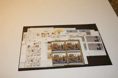 Bund Jahrgang 1988 Viererblocks komplett (32257)