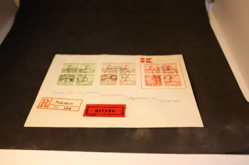 Dänemark H-Blatt 10-12 Dybbol Blocks auf Brief (32275)