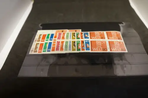 Bund Jahrgang 1963 Viererblocks komplett (31408)