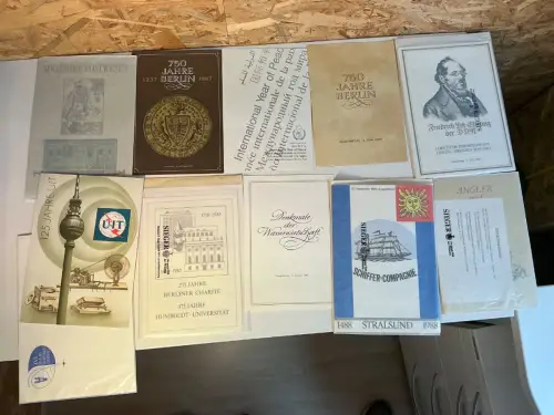 DDR 14 verschiedene ETB 1985-1990 (33798)