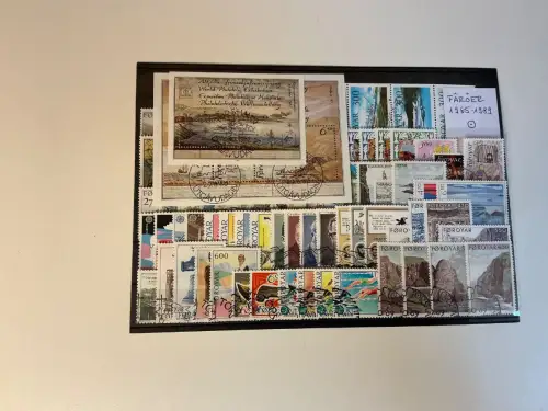 Färöer Jahrgang 1985-1989 gestempelt komplett (33801)