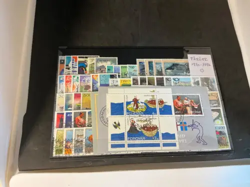 Färöer 1990-1994 gestempelt komplett (33802)