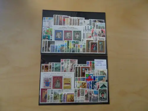 Liechtenstein Jahrgang 1985-89 komplett postfrisch (15939)