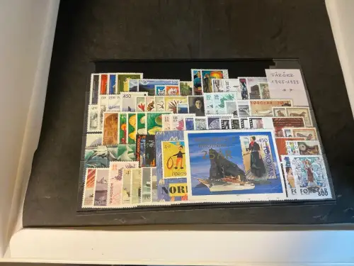 Färöer 1995-1999 postfrisch komplett (33818)