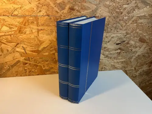 2 Einsteckbücher 60 weiße Seiten in blau (34264)