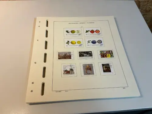 Bund 2010-2012 gestempelt komplett inkl. Schaubek Vordruck (34266)
