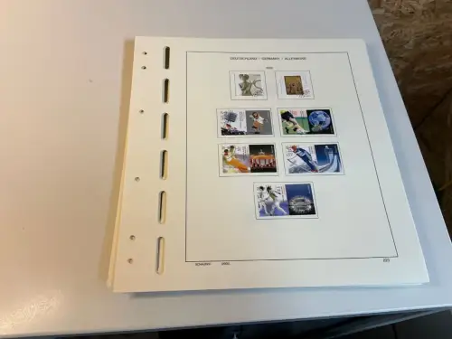 Bund 2005-2009 gestempelt ohne SKL komplett inkl. Schaubek Vordruck (34267)