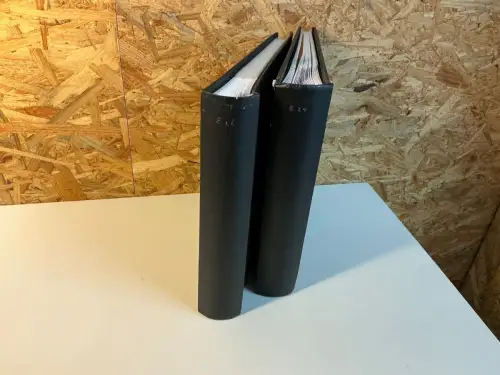 2 Herma Alben für Briefe schwarz (34273)