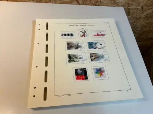 Bund 2000-2004 gestempelt ohne SKL komplett inkl. Schaubek Vordruck (34268)