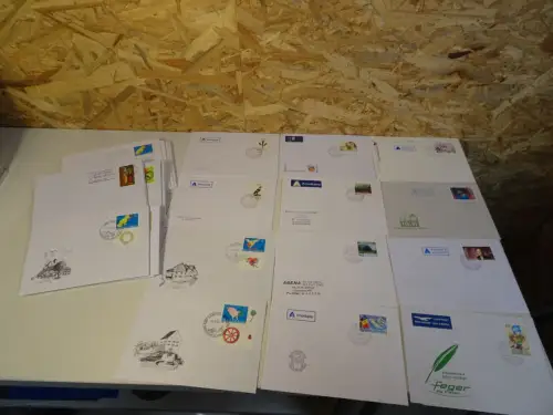 55 Belege Liechtenstein versch. Blanko Stempelbelege (25896H)