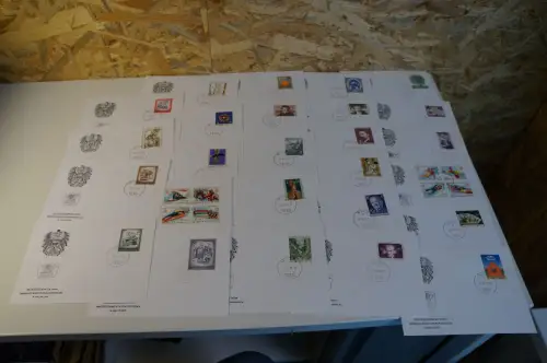 Österreich Jahrgang 1975 FDC komplett (28038)