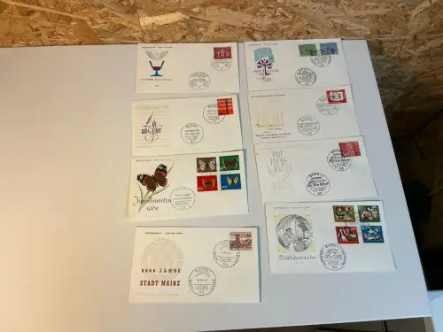 Bund Jahrgang 1962 FDC komplett (34373)