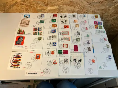 Bund Jahrgang 1971 FDC komplett (34382)