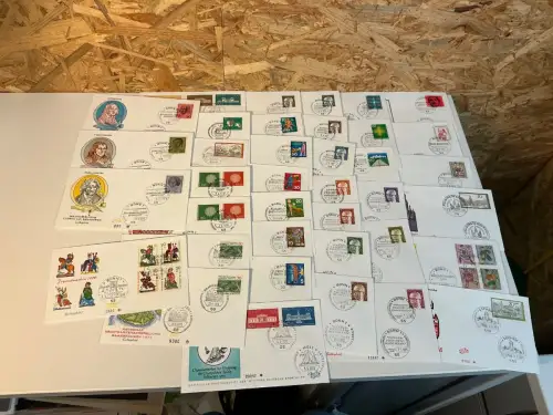 Bund Jahrgang 1970 FDC komplett (34381)