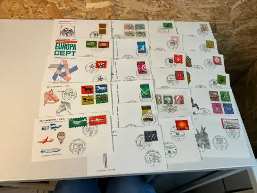 Bund Jahrgang 1969 FDC komplett (34380)