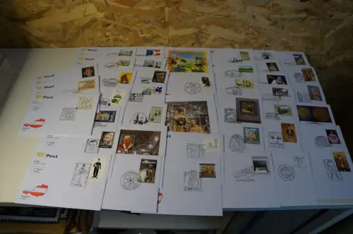 Österreich Jahrgang 2014 FDC fast komplett (28077H)