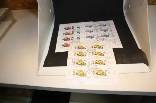 Monaco Michel 2528/30 Kleinbogen gestempelt Autos (32374)