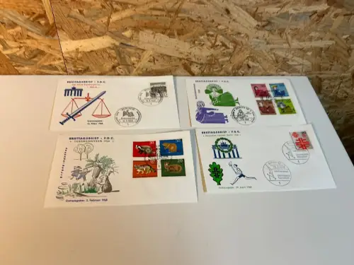 Berlin Jahrgang 1968 FDC komplett (34426)