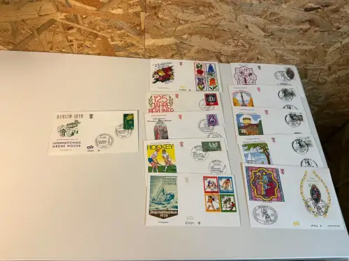 Berlin Jahrgang 1976 FDC komplett (34434)