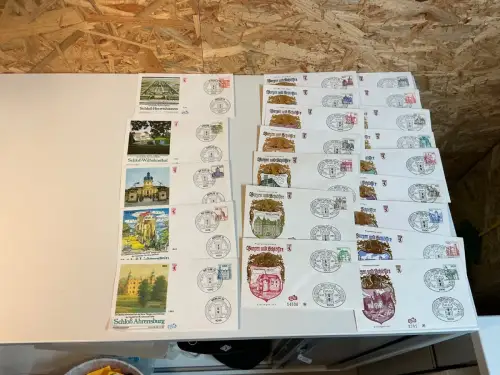 Berlin Burgen und Schlösser FDC komplett Ecke links unten (34424)