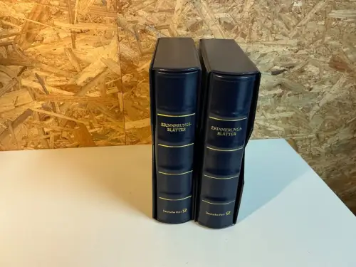 2 Dt. Post Alben mit Aufdruck Erinnerungsblätter (34444)